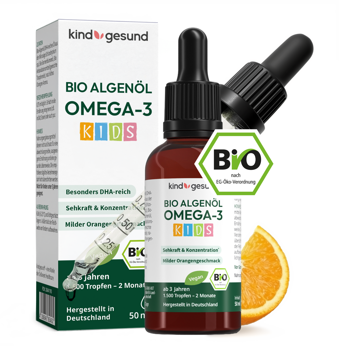 WHITE OMEGA Kids Omega-3 Algae Oil Capsules - kindgesund