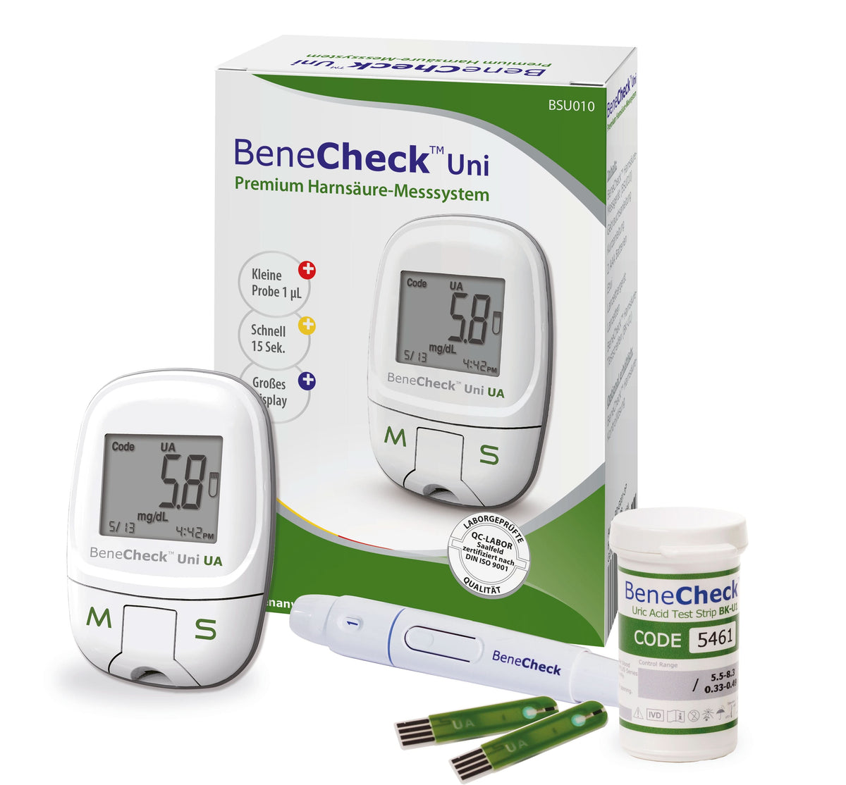 Measure & replenish uric acid starter set: BeneCheck