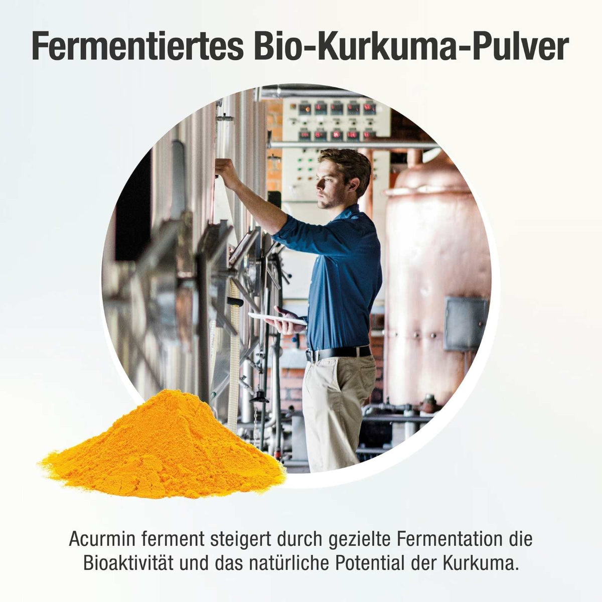 Fermentiertes Bio Kurkuma - Pulver – Acurmin ferment - Cellavent Healthcare