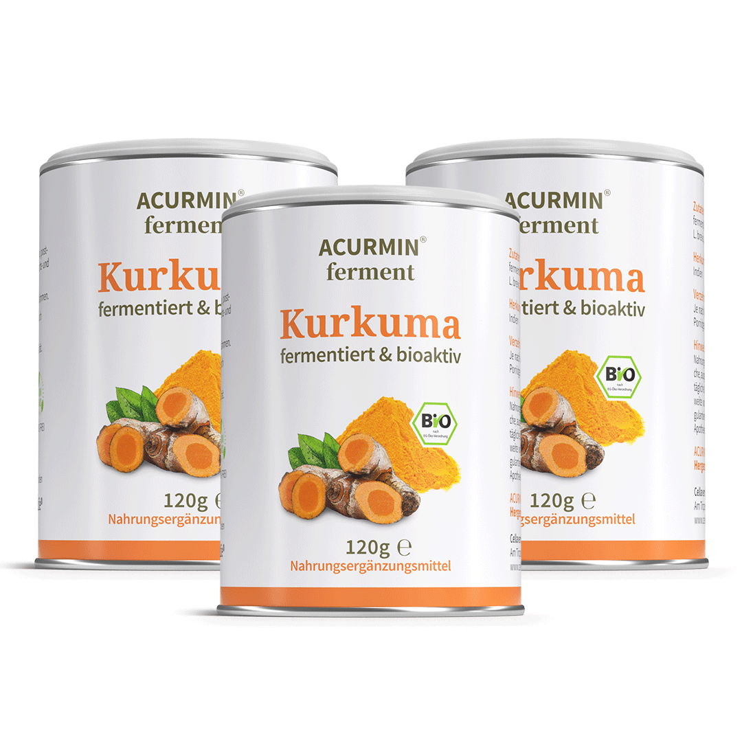 Fermentiertes Bio Kurkuma Pulver – Acurmin ferment - Cellavent Healthcare