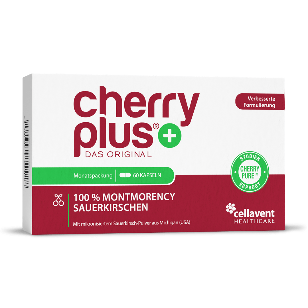 Montmorency Sauerkirsche Kapseln - Cherry PLUS - Cellavent Healthcare