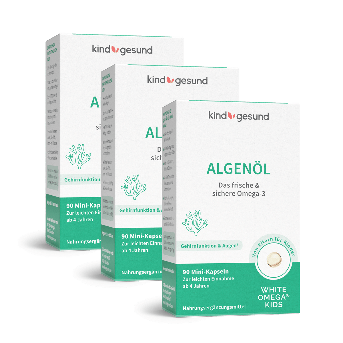 Omega - 3 Algenöl für Kinder, vegan - Cellavent Healthcare