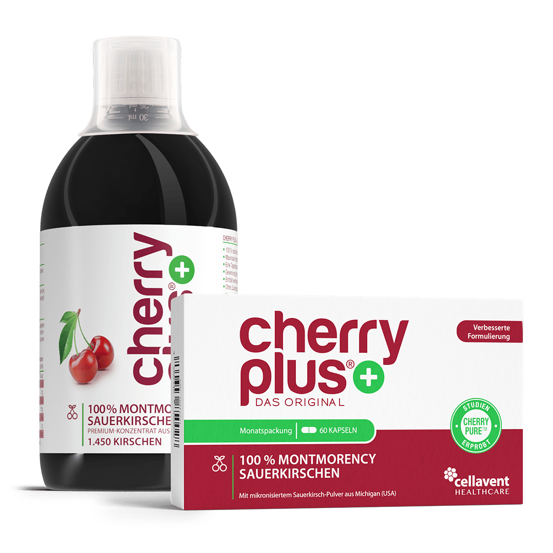 Sparpaket - Cherry PLUS Kapseln & Konzentrat Bundle - Cellavent Healthcare