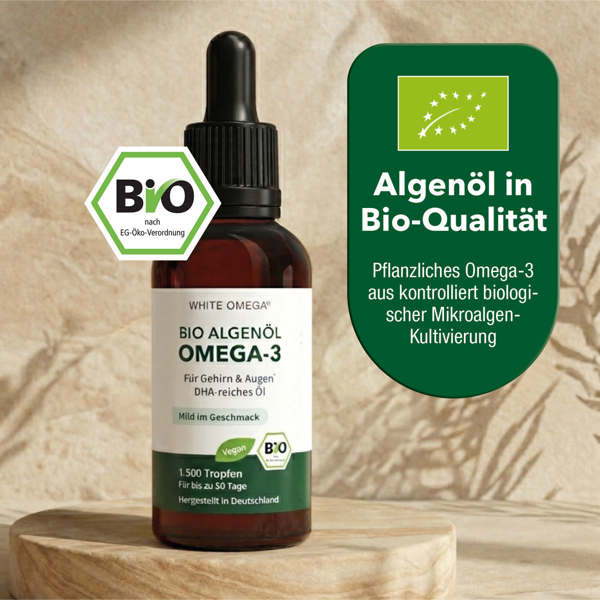 Bio Omega-3 Algenöl  Tropfen