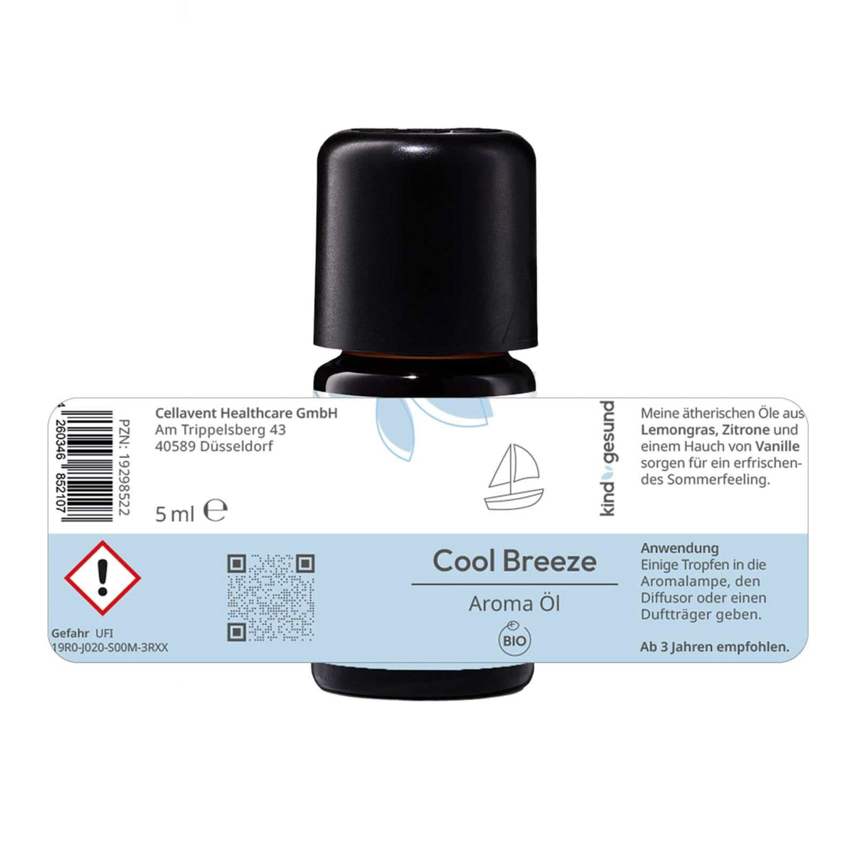 Bio - Cool Breeze Aroma Öl - Cellavent Healthcare