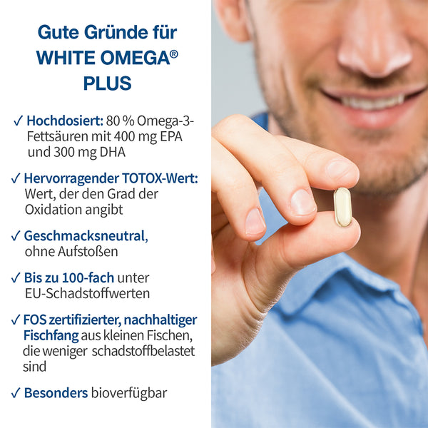 Omega-3 Kapseln mit 800 mg – WHITE OMEGA PLUS