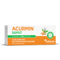 Depot - Kurkuma Tabletten mit verzögerter Curcumin - Freisetzung – Acurmin DEPOT - Cellavent Healthcare