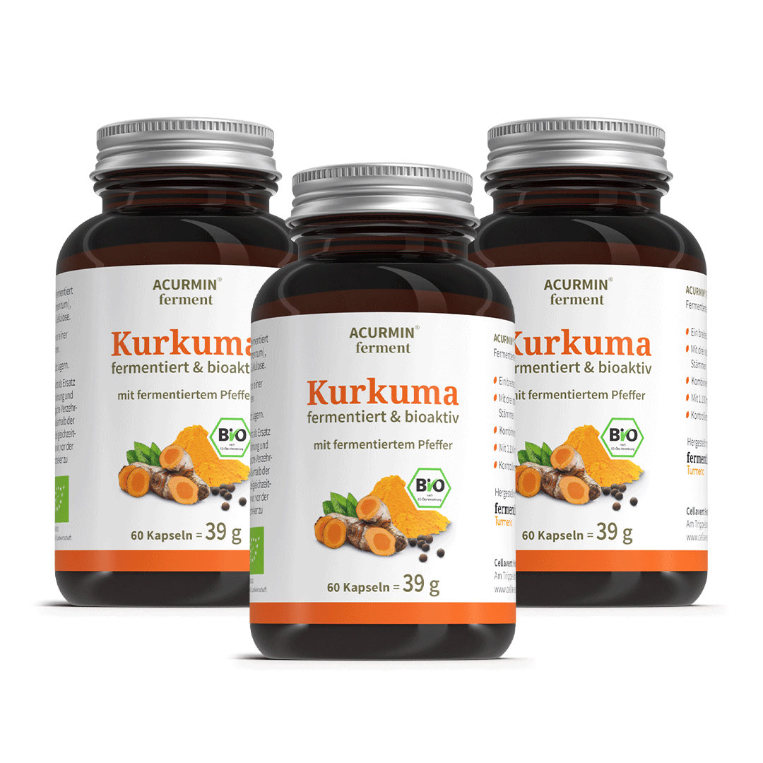 Fermentierte Bio Kurkuma Kapseln – Acurmin ferment - Cellavent Healthcare