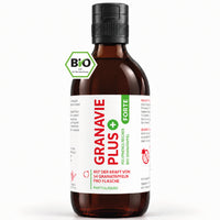 Granavie PLUS Forte Bio-Granatapfel-Konzentrat 300 ml Flasche mit Bio-Siegel