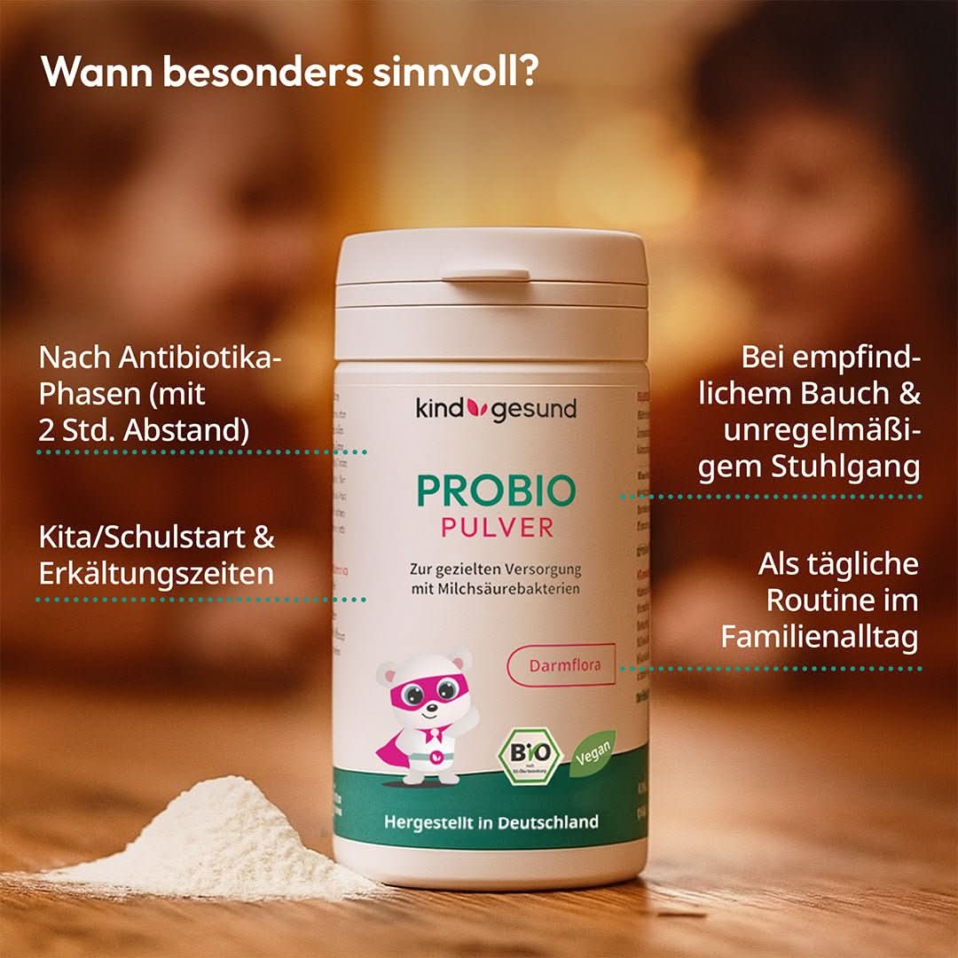 Probio Kids – Probiotisches Pulver für Kinder zur Unterstützung der Darmflora & Immunsystem - Cellavent Healthcare
